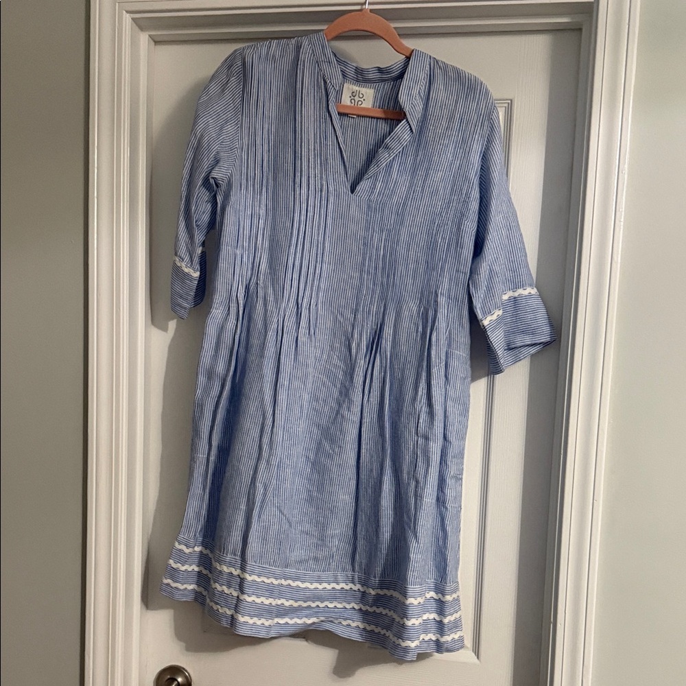 Blue Striped Women's Dress